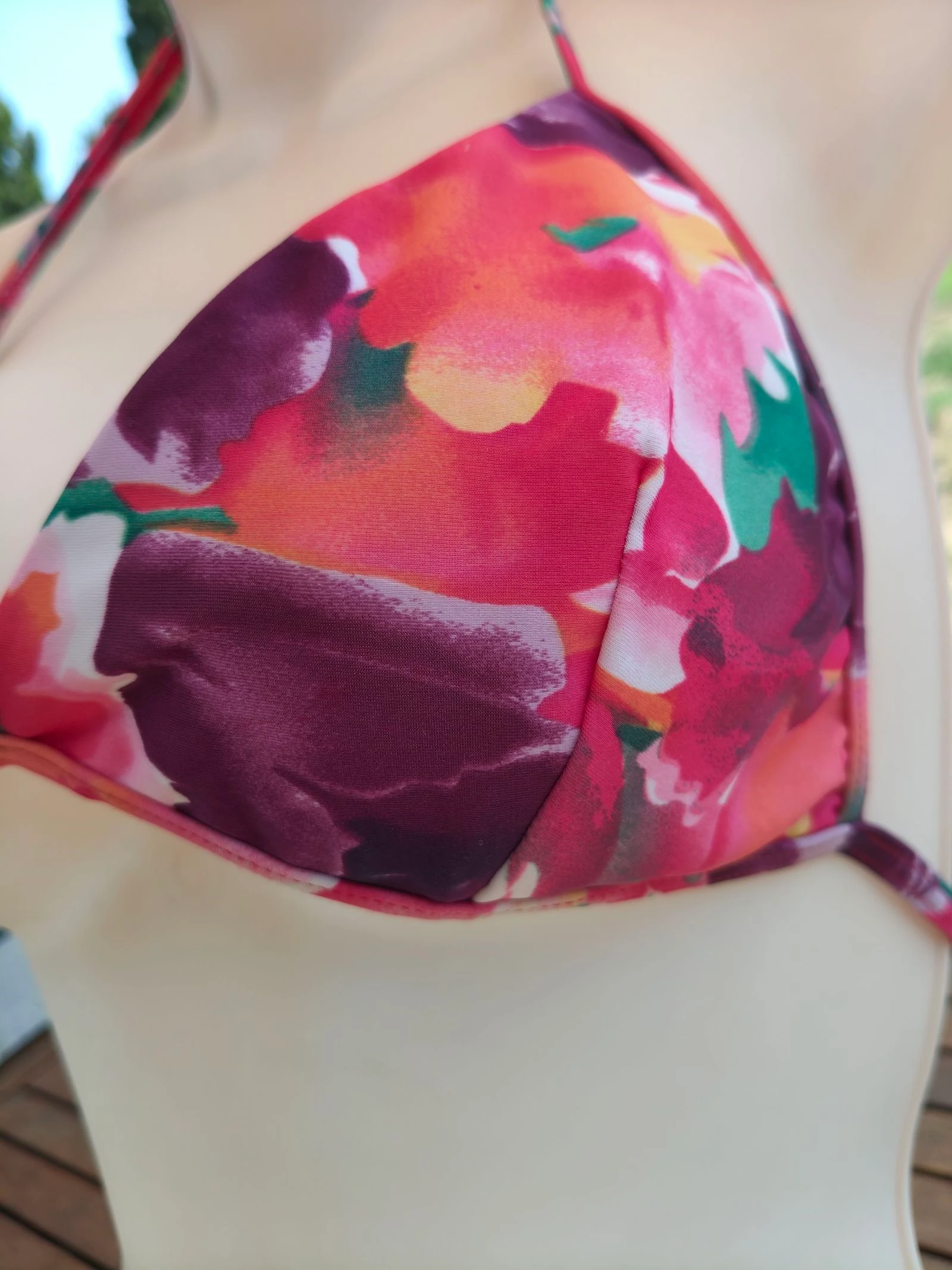 Creator-Bikini vrouw L (40) 2 stuks bloemenprint fuchsia/groen kleurrijk zomer – photo 6
